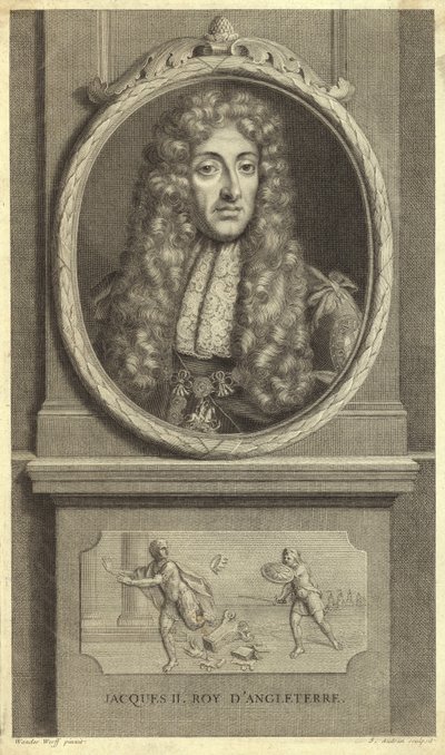 Portret van koning James II van Engeland door Pieter van der Werff